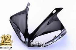 2009-2011 Yamaha R1 Carbon Fiber Head Cowl Upper Front Nose Headlight Fairing