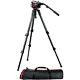 2 Manfrotto 535 MPRO Carbon Fiber Tripod with 504HD Video Ball Head +BAG MBAG100