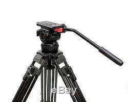 65 V12T PRO Carbon Fiber Camera Tripod with Fluid Head 12KG for RED Scarlet video