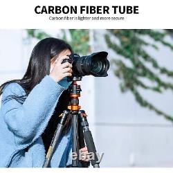 68 Carbon Fiber Camera Tripod, Compact Tripods With Metal Ball Head, Quick Rele