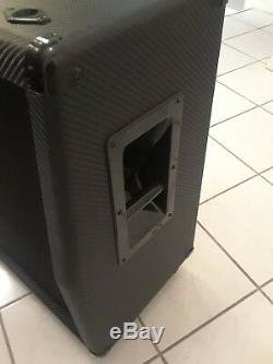 ACTUAL discontinued MARSHALL Carbon Fiber CF 412 Cab, MINT! Ernie Ball casters