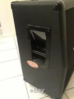 ACTUAL discontinued MARSHALL Carbon Fiber CF 412 Cab, MINT! Ernie Ball casters