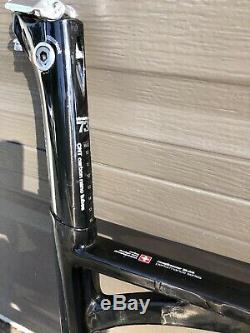 BMC Roadracer SL02 Carbon Fiber Bike Frame Fork Seat Post Head Set Chris King BB