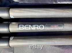 Benro Travel Flat C0190T 5-Section Carbon Fiber Tripod with Benro B0 Ball Head