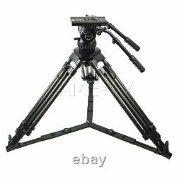 CAME-TV Carbon Fibre Pro Tripod With Fluid Head Max load 29.6kg For Sony / Canon