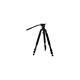 Came-TV TP701B Carbon Fiber 3-Section Tripod with Fluid Bowl Head, 55 Lbs