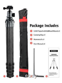 Camera Tripod Carbon Fiber with 360°Panorama Ballhead for DSLR 22lbs Payload