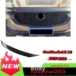 Car Carbon Fiber Front Head Engine Lid Grill Cover For Mazda CX-50 2023-2024