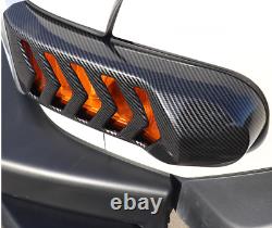 Carbon Fiber Front Head Light Lamp Frame Trim Fit For Toyota FJ Cruiser 07-2022