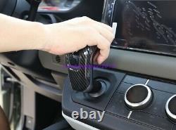 Carbon Fiber Gear Head Shift Knob Cover Grip For Land Rover Defender 110 2020-21
