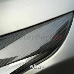 Carbon Fiber Head light Eyelid Eyebrow Cover Trim For Hyundai Veloster 2011-2017