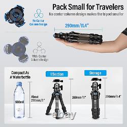 Carbon Fiber Travel Tripod with 360° B-00K Arca-Swiss Ballhead, Mini Desktop Tri