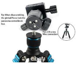 Carbon Fiber Tripod Lightweight Travel Tabletop Stand WithBall Head Extension Rod