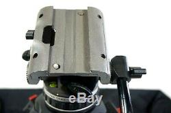 Cartoni Laser Z100 Head 100mm CF Carbon Fiber Tripod H604 GRSPR PL SERVICED 21Lb