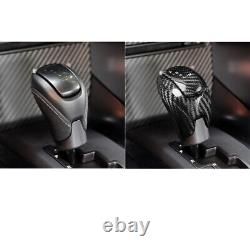 Dry Carbon Fiber Gear Shift Head Knob Cover Set For NISSAN GTR R35 2008-16 4Pcs