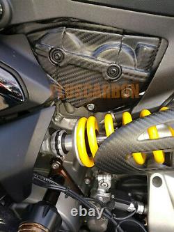 Ducati Panigale 1199 1299 Twill Carbon Fiber Bulk Head Cover Set Matt