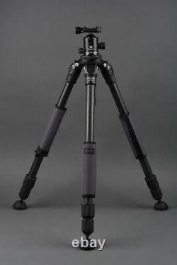 EXC++ STEALTH GIT203 CARBON FIBER TRIPOD withBENRO B2 BALL HEAD, CLEAN & SMOOTH