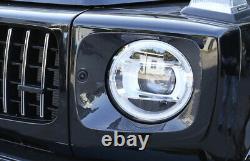 For Benz G-Class G500/G63 19-22 Carbon Fiber Exterior Head Light Lamp Cover Trim