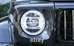For Benz G-Class G63 2019-2021 Dry Carbon Fiber Exterior Head Light Lamp Cover
