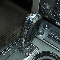 For Ford F150 2009-2014 Carbon Fiber Gear Shifter Head Trim Cover Shift Knob