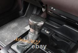 For Lexus ES350 300H 2018-2020 Real Carbon Fiber Gear Shift Knob Head Cover Trim