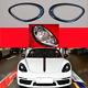 For Porsche Boxster Cayman 987 Dry Carbon Front Headlights Head Light Lamp cover