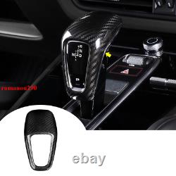 For Porsche Cayenne 2019-2020 Real Carbon Fiber Gear Shift Knob Head Cover Trim