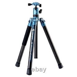 FotoPro X-Aircross 2 5-Section Carbon Fiber Tripod with FPH-42Q Ball Head, Blue