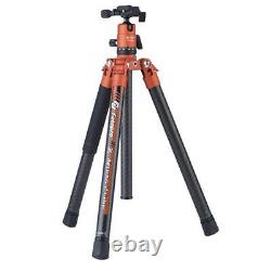 FotoPro X-Aircross 2 5-Section Carbon Fiber Tripod with FPH-42Q Ball Head, Orange