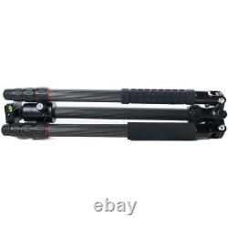 FotoPro X-Go Max 4-Sect Carbon Fiber Tripod with Built-In Monopod, Ball Head NEW