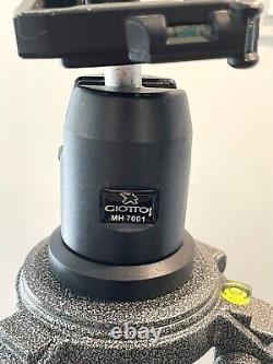 Gitzo G1325 3-segment Carbon Fiber Tripod With Giotto MH 7001 Head Made In Italy