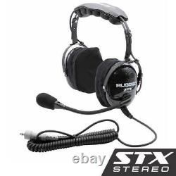 H22 STX STEREO Over The Head (OTH) Headset for Stereo Intercoms Carbon Fiber