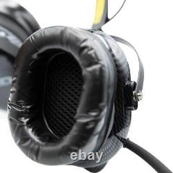 H22 STX STEREO Over The Head (OTH) Headset for Stereo Intercoms Carbon Fiber