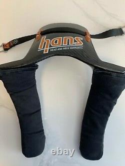 HANS head and neck support carbon fiber with pads