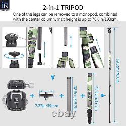 INNOREL Carbon Fiber 2-IN-1 Tripod Camera & Monopod RT85CG Pro Gamouflage Tripod