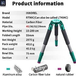INNOREL Carbon Fiber Tripod Professional 40mm Tube with Bowl Adapter for Camera
