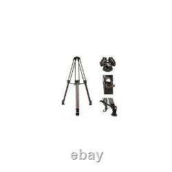 Ikan E-Image GC102 3-Section CF Tripod withGH10L Video Head, Ground Spreader, Black