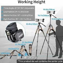 Innorel RT90CM Carbon Fiber Tripod 75mm with N52 head with Camouflage Sleeve