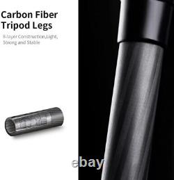KF Concept SA254C4 4-Section Carbon Fiber Tripod and Monopod Kit