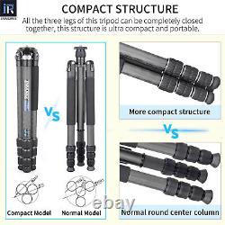 KT324C Professional Portable Compact Heavy Duty Travel Tripod with Center Column
