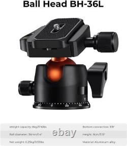 K&F Concept 162cm Carbon Fiber Camera Tripod 360° Ball Head 8kg Load Lightweight