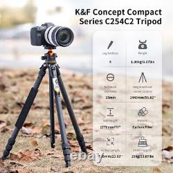 K&F Concept 21-69 Camera Tripod Carbon Fiber Monopod Ball Head 33lbs/15kg Load