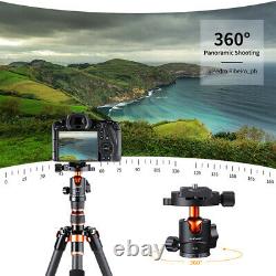 K&F Concept 60 Carbon Fiber Camera Tripod Ultra Lightweight For SLR DSLR Camera