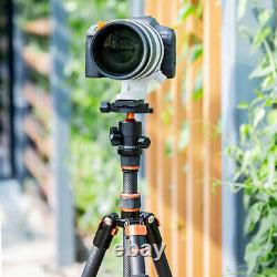 K&F Concept 60 Carbon Fiber Camera Tripod Ultra Lightweight For SLR DSLR Camera