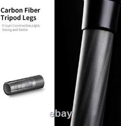 K&F Concept 63 Carbon Fiber Camera Tripods Compact Detachable Monopod for DSLR