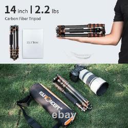 K&F Concept BA225 61 /154cm Carbon Fiber Ultra Light Camera Tripod for SLR DSLR