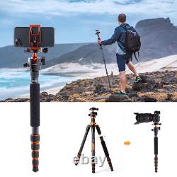 K&F Concept Carbon Fiber Camera Tripods with Metal Ball Head, Quick Release Plate