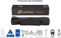 Leofoto LS-364C +LH-40 Ball Head CF Carbon Fiber Travel Tripod Kit 4 Section