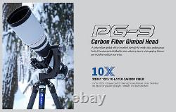 Leofoto PG-3 Carbon Fiber Gimbal Head /ARCA Tripod Head for Camera