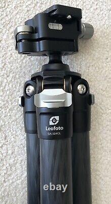 Leofoto SA-324CL+MA-30 Optic Rifle Carbon Fiber Tripod Set Rapid-Lock Ball Head